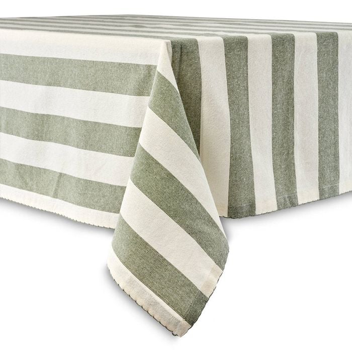 Salt & Pepper Taylor Stripe Tablecloth 150 x 230cm