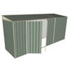 Build-A-Shed 1.2 x 4.5 x 2.0m Skillion Double Hinged Side Doors Shed - Green