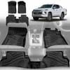 3D Customized All Weather Car Mat Floor Liner Full Set for Mitsubishi Triton MQ MR Double Cab 2015-2024