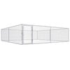 vidaXL Outdoor Dog Kennel Galvanised Steel 4x4x1m Backyard Pet Playpen Cage