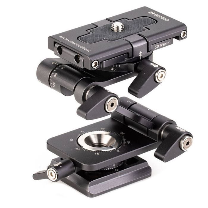 Benro Arcasmart360 Dual Multifunction QR Plate Phone/DSLR Camera Mount Black