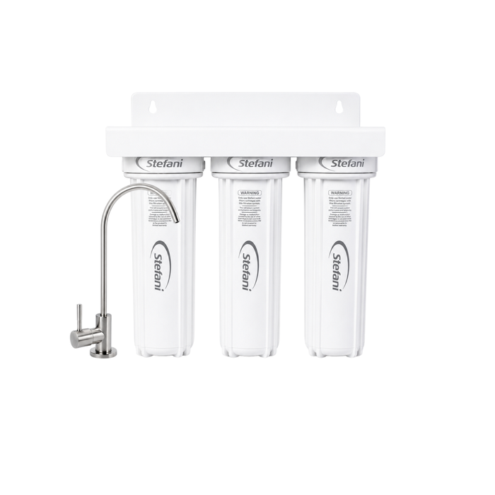 Stefani Triple Stage Undersink Water Filtration System - Lead Free