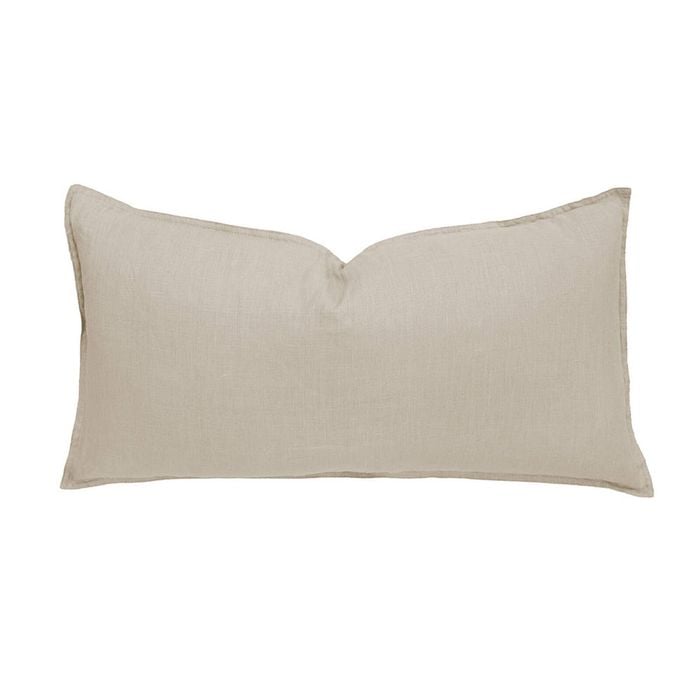 Bambury Linen Rectangle Cushion - Pebble