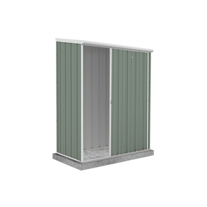 Absco Sheds 1.52 x 0.78 x 1.95m Pale Eucalypt Ezislider Single Sliding Door Garden Shed