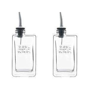 2PK Luigi Bormioli 250ml Optima Olive Oil Pourer w/ Easy Pour Spout