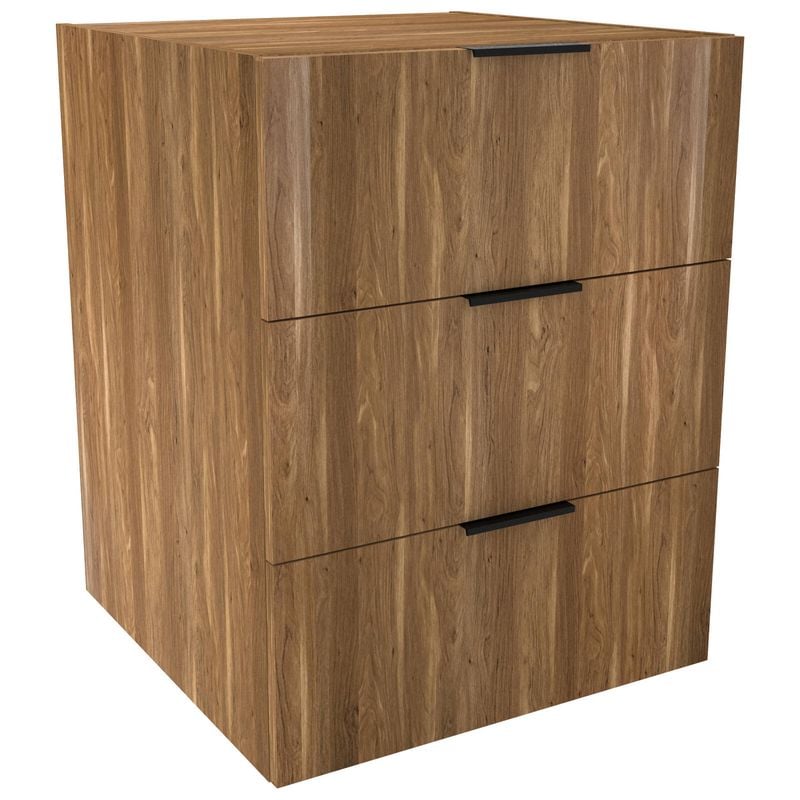 Lugna 768 x 600 x 580mm Cove 3 Drawer Ready to Assemble Unit