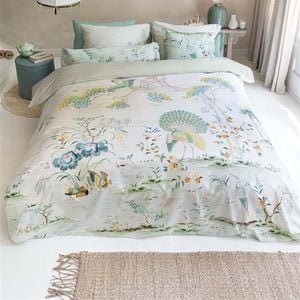 Pip Studio King White Japonica White Cotton Quilt Cover Set