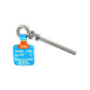 Taskmaster 6 x 80 x 12mm 316 Stainless Steel Eye Bolt Weld