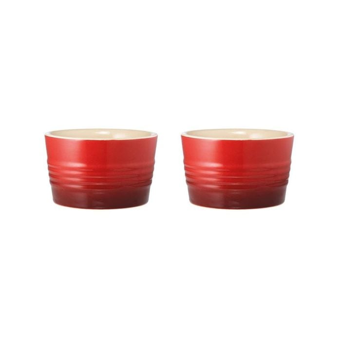 Le Connoisseur Set Of 2 Stoneware Ramekin 9cm Red Baccarat