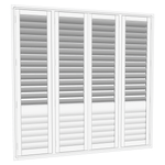 EasyAS 1810 x 1800mm White Adjustable Plantation Shutter