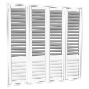 EasyAS 1810 x 1800mm White Adjustable Plantation Shutter