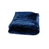 Bloomington 675gsm 2 Ply Solid Faux Mink Blanket Queen 200x240 cm Navy