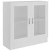 vidaXL Vitrine Cabinet White Bookshelf Storage Sideboard Rack