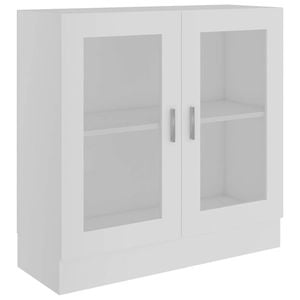 vidaXL Vitrine Cabinet White Bookshelf Storage Sideboard Rack