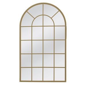 Urban Style Reflections Mirror Lattice Arch Alum Gold