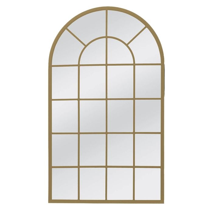 Urban Style Reflections Mirror Lattice Arch Alum Gold