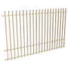 ProtectorAl 1201-2399W x 1500H Primrose Aluminium Batten Pool Fence Panel with Mid Rail