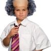 Bald Afro Wig w/ Curly Grey Sides Kids/Children Dress Up Costume Party Accessory