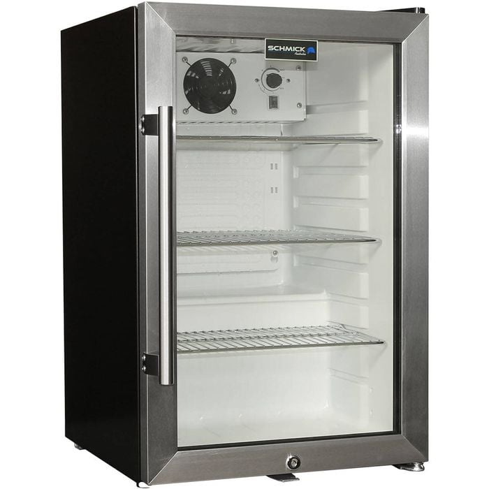 Schmick Glass Door Mini Bar Fridge - (Right Hinged) - EC68-SSH