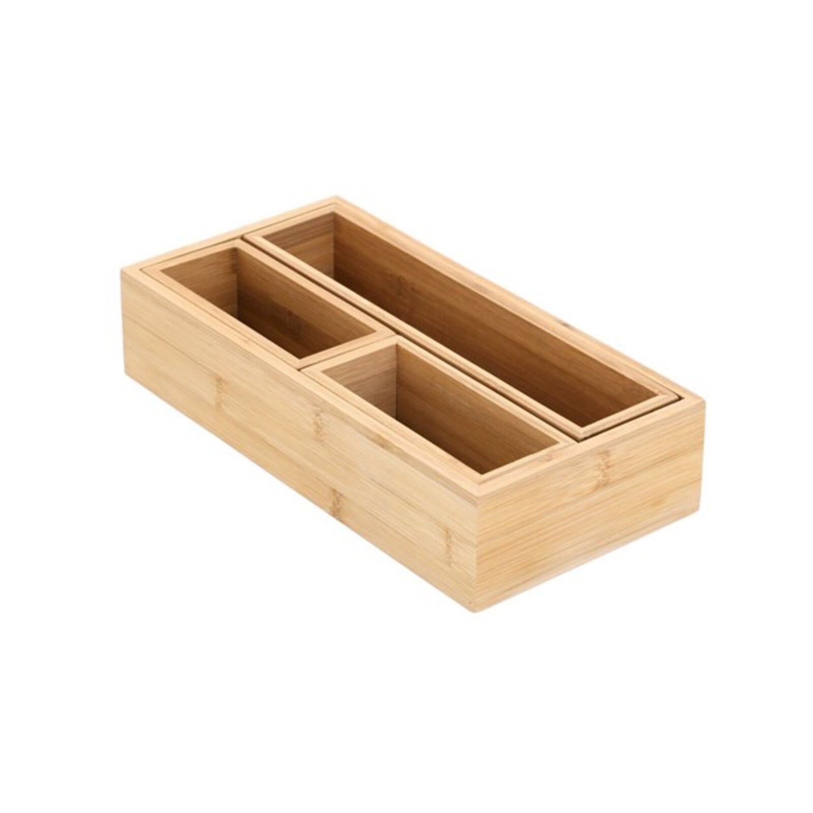 Boxsweden 32 x 16 x 7cm 4 Piece Bamboo Storage Tray product image