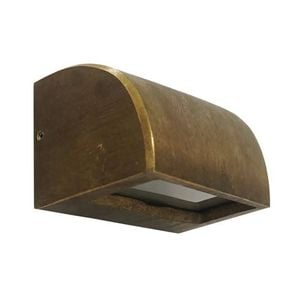 Cla Lighting Exterior 12v Curved Surface Mounted Step Wall Light Bronze Ip65 Large