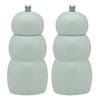2PK Ecology High Gloss Rubber Wood Salt and Pepper/Herb Pod Grinder 15.5cm Mist