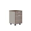 Modern Furniture ANDERS 40x58cm Mobile Drawer Cabinet - Hazelnut & Beige
