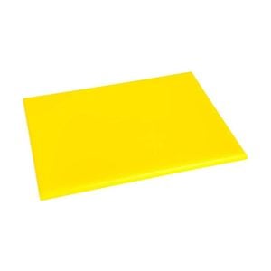 Hygiplas Chopping Board High Density Yellow 12x229x305mm Commercial Kitchen Food Prep