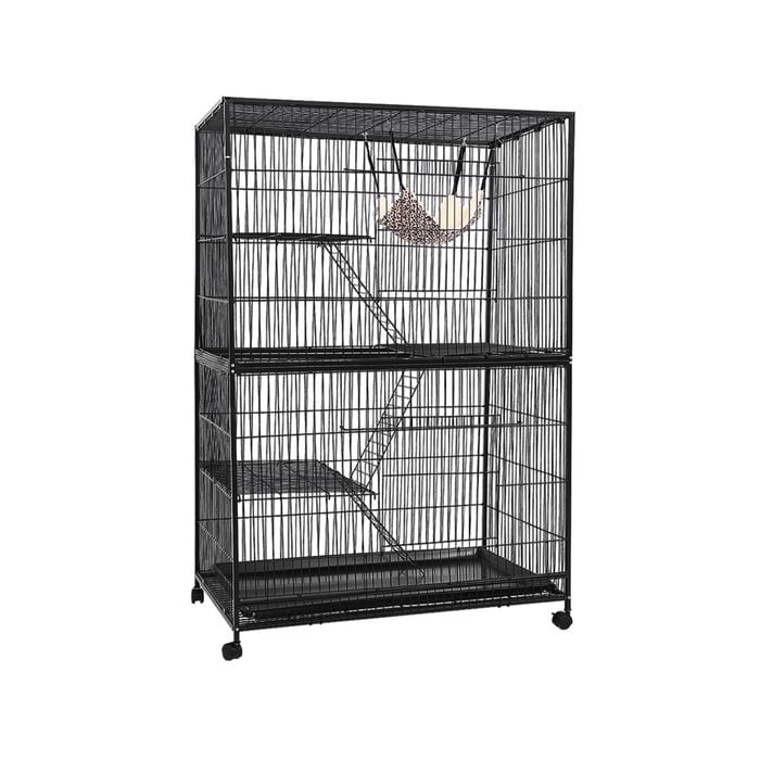 i.Pet Rabbit Cage 142cm Hutch 4 Level Bird Guinea Pig Ferret