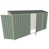 Build-a-Shed 0.8 x 3.7 x 2m Skillion Single Hinged Door Shed with Single Hinged Side Door - Green