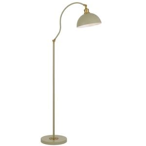 Telbix Brevik Modern Standing Floor Lamp Light Metal Green Satin