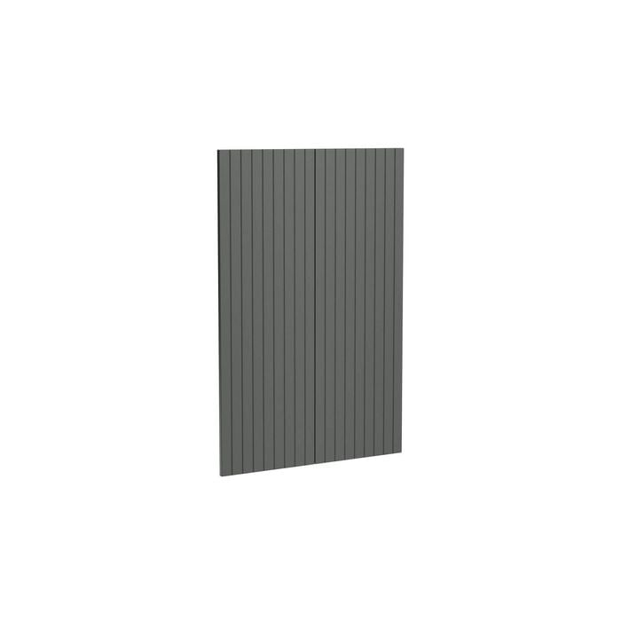Kaboodle 900mm Grey Fig V-Groove Medium Pantry Doors - 2 Pack