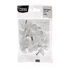 Taskmaster 5mm White Plastic Shelf Support - 20 Pack