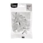 Taskmaster 5mm White Plastic Shelf Support - 20 Pack