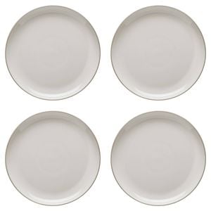 4PK Ecology Stoneware Dinnerware Element Dinner Plate 26.5cm Blanc
