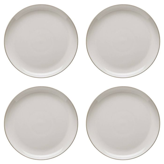 4PK Ecology Stoneware Dinnerware Element Dinner Plate 26.5cm Blanc