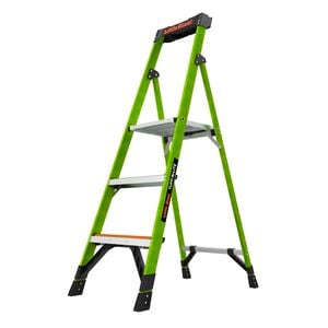 Little Giant 5ft Large 3 Step Tuff-N-Lite Fibreglass Platform Step Ladder