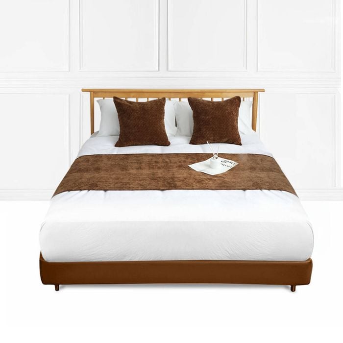 SOGA 45cm Chocolate Bed Set of 3 – Elegant Wabi-sabi Japanese Style