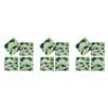 3x 4pc LVD Porcelain Coasters Pink Lily Home/Kitchen Decor 10cm Square