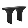 Arcus 140cm Matte Black Concrete Console Table