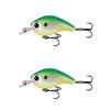 2x 13 Fishing 60mm Jabber Jaw Crankbait Fishing Lures - Citrus Shad