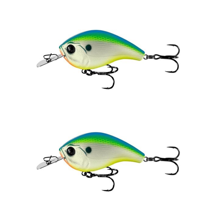 2x 13 Fishing 60mm Jabber Jaw Crankbait Fishing Lures - Citrus Shad