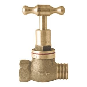 Kinetic 15mm Brass Male and Female T Head Stop Cock