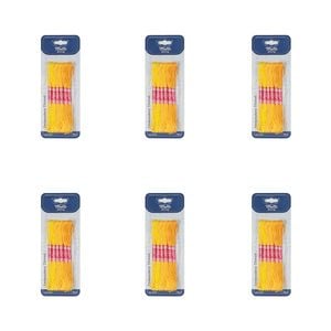 6x 6pc Malli Yellow 8m  Sewing Embroidery Cross-stitch Thread