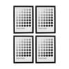 4PK Braz A4 Venice Image Photo Document Display Frame 29.7x21cm Black