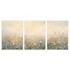 3pcs Serene Wildflower Elegant Floral Print 100% Australian Made 3 x 40x60cm (Metal Print)