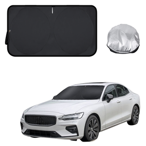 Front Windscreen Sun Shade for Volvo S60 2010 - 2018 (Manual) - Standard 150 x 85 cm - Black
