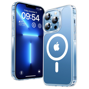 Case Clear Magnetic Shockproof Cover - For Apple iPhone 13 Pro (Clear)