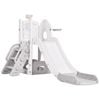 6 in 1 Toddler Slide Indoor Baby Slide Kids Playset Outdoor Playground Grey