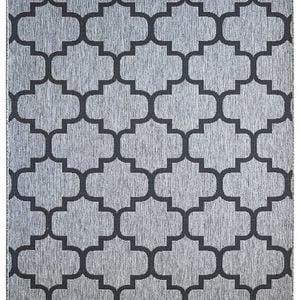 Long Island 968 Dm9e 200x290 Grey Black Rug